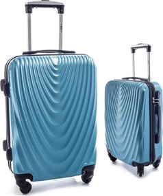 Sötét türkiz 2 részes szett keményfedeles bőrönddel „Motion” – M, L + M, XL