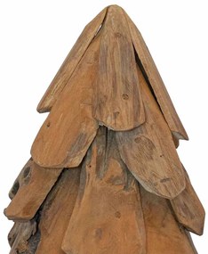 Karácsonyfa állvánnyal Barna 60 cm Tömör tíkfa