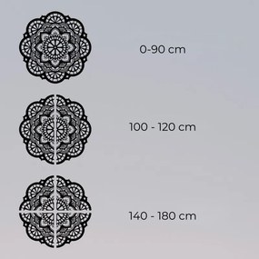 Fából készült fali dekoráció mandala fény - LUMINA