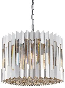 Kristály csillár láncon RITZ 7xE14/40W/230V króm