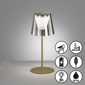 Fisher&amp;Honsel Marbella 850288 Asztali lámpa 1x2W/LED 2700K 270lm IP44