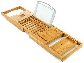 Állítható fürdőkád tálca bambusz