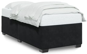 fekete bársony ágykeret 90x190 cm