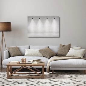 Kép - Betonfal fényekkel (90x60 cm)
