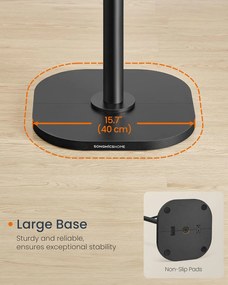Kaktusz alakú ruhafogas állvány, 175,3 cm magas, fekete tintaszínben