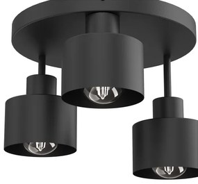 Mennyezeti lámpa PARKLA 3xE27/15W/230V fekete