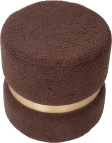 Ring puff - arany gyűrű - T07 - barna szövet R