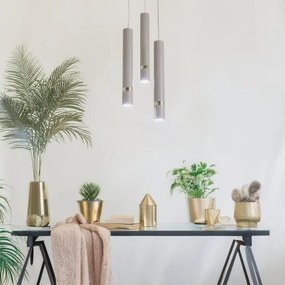 Brilagi - Csillár zsinóron POKER 3xGU10/25W/230V bézs