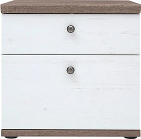 Éjjeliszekrény, canyon fenyő/sonoma trüffel tölgy, TEINA KOM2S