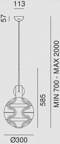 Függeszték Többszínű MIAMI IL FANALE F3A1