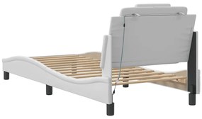 fehér ágykeret Viana LED-ekkel matrac nélkül 90x190 cm