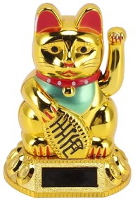 Maneki Neko Műanyag, Arany Dísztárgy 5,7x4,5x8 cm