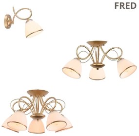 Brilagi - Felületre szerelhető FRED csillár 3xE27/60W/230V átm. 59 cm bronzszínű