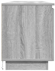 TV szekrény LED Szürke Sonoma 180x38x49 cm Szerelt fa