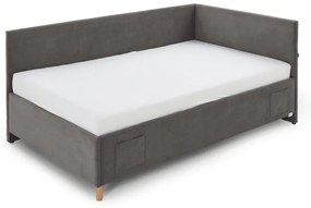 Antracitszürke ágyneműtartós sarok gyerekágy 90x200 cm Cool – Meise Möbel