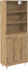 vidaXL Magasfiú Artisan tölgy 69,5 x 34 x 180 cm Faanyag