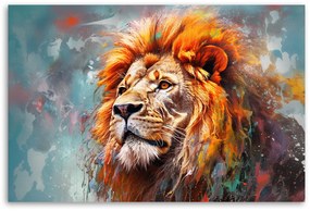 Gario Vászonkép Figyelmes oroszlán Méret: 90 x 60 cm