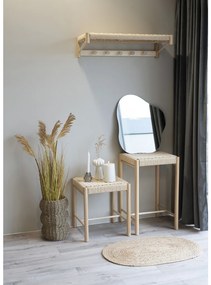 Abano bárszék, natúr, fonott ülőfelület