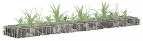 horganyzott acél gabion magaságyás 180 x 30 x 10 cm