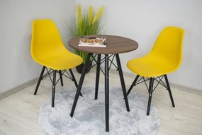 Kör asztal ANELLO Dark Ash 60cm