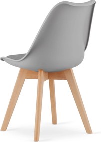 AKCIÓ Világosszürke BALI MARK szék bükk lábakkal, II. osztály