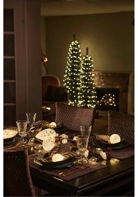 Fehér függő karácsonyi fénydekoráció ø 8 cm Celina – Sirius