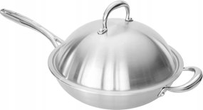 Shiori Stainless Steel 304 Wok serpenyő 28cm x 8,20 cm indukciós