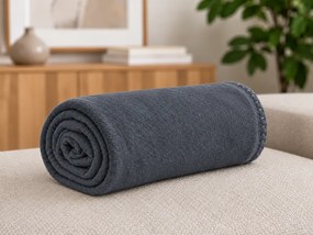 Fleece pléd MELVIRA DUO, szürke Méret: 150 x 200 cm
