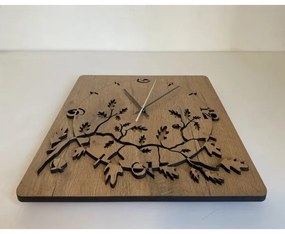 Li-Go 5499/DUB2 - Falióra 1xAA 40x40 cm tölgy