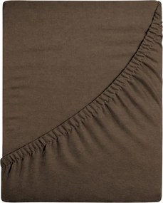 Jersey Gumis Lepedő 140x200 Vastag DeLux 155g Csokoládé