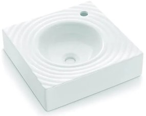 Bathco 0081 - GOTA ráépíthető mosdó 45x45 cm, porcelán, fehér