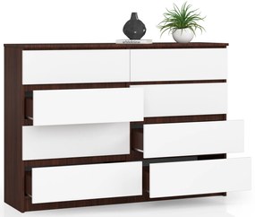 Komód Keanu III (wenge + fehér). Akció -15%. 1068681