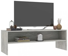 betonszürke szerelt fa TV-szekrény 120 x 40 x 40 cm