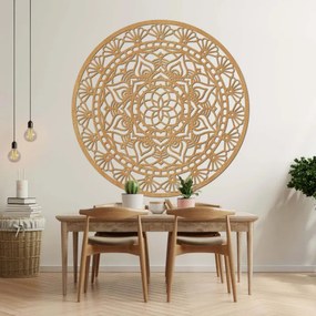 Elegáns, fából készült mandala, az élet virága - AFORDI