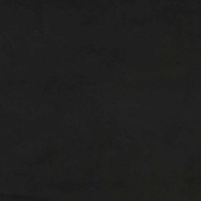 fekete bársony zsebrugós ágymatrac 80x220x20 cm