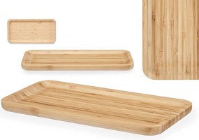 Öko Tálca Snack Tálaló Állvány Bambusz Tányér 30x15 Ar