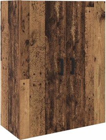 vidaXL Fali Szekrény Öreg fa 69,5 x 34 x 90 cm Faanyag