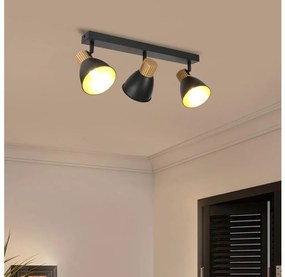 Brilagi - Spotlámpa ODENSE 3xE14/10W/230V kaucsukfa/fekete