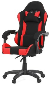 Fekete Szövet Gamer Szék, Szinkron Mechanikával. KA-R209 RED