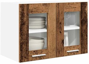 Függő szekrény Riga 2 pcs Öreg fa 60 x 31 x 40 cm Faanyag