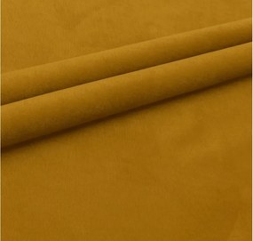 U alakú kihúzható ülőgarnitúra VENORIA 285x146 cm, mustárszín + 2 párna AJÁNDÉKBA