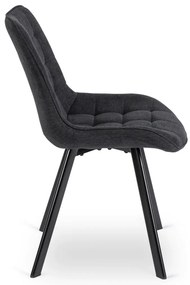 Fekete Szövet Étkezőszék RICK 2