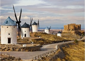 Kép - Consuegra szélmalmai, Spanyolország (70x50 cm)