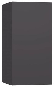 4 db szürke szerelt fa TV-szekrény 30,5 x 30 x 60 cm