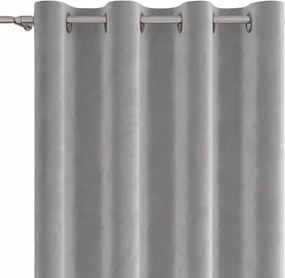 Velvi kész velúr függöny 140x250 cm pasztell szürke