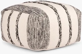 Pamut puff fehér-fekete Balat, 50 x 35 cm; Westwing