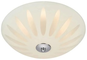 Fehér mennyezeti lámpa üveg búrával Petal – Markslöjd