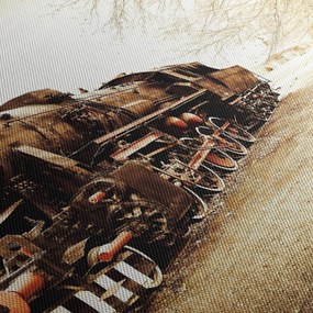 Kép - történelmi mozdony (90x60 cm)