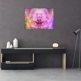 Meditáció képe (üvegen) (70x50 cm)