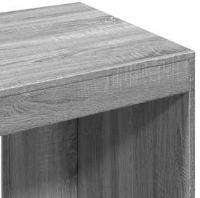 szürke sonoma színű szerelt fa irodai asztal 103,5x56,5x94 cm